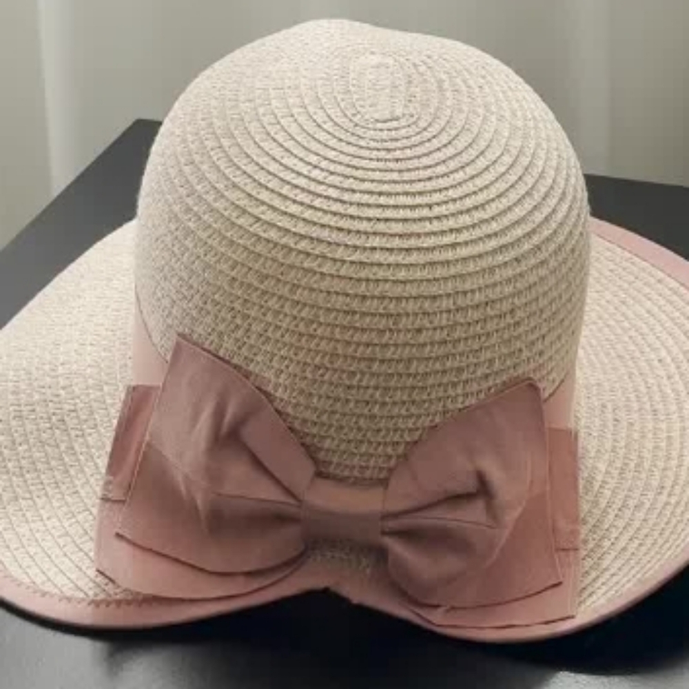 Pink Straw hat - Picture 3 of 5